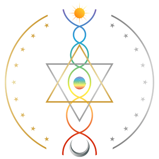 loahoku Logo Sterne Kundalini Spiel des Lieben MenschSein Merkbar Farben geistige Welt